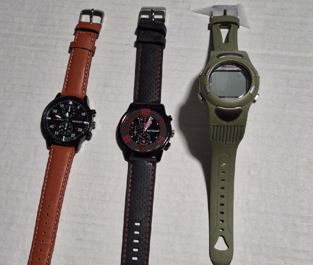 Stylish Black and Brown Wearable Watch